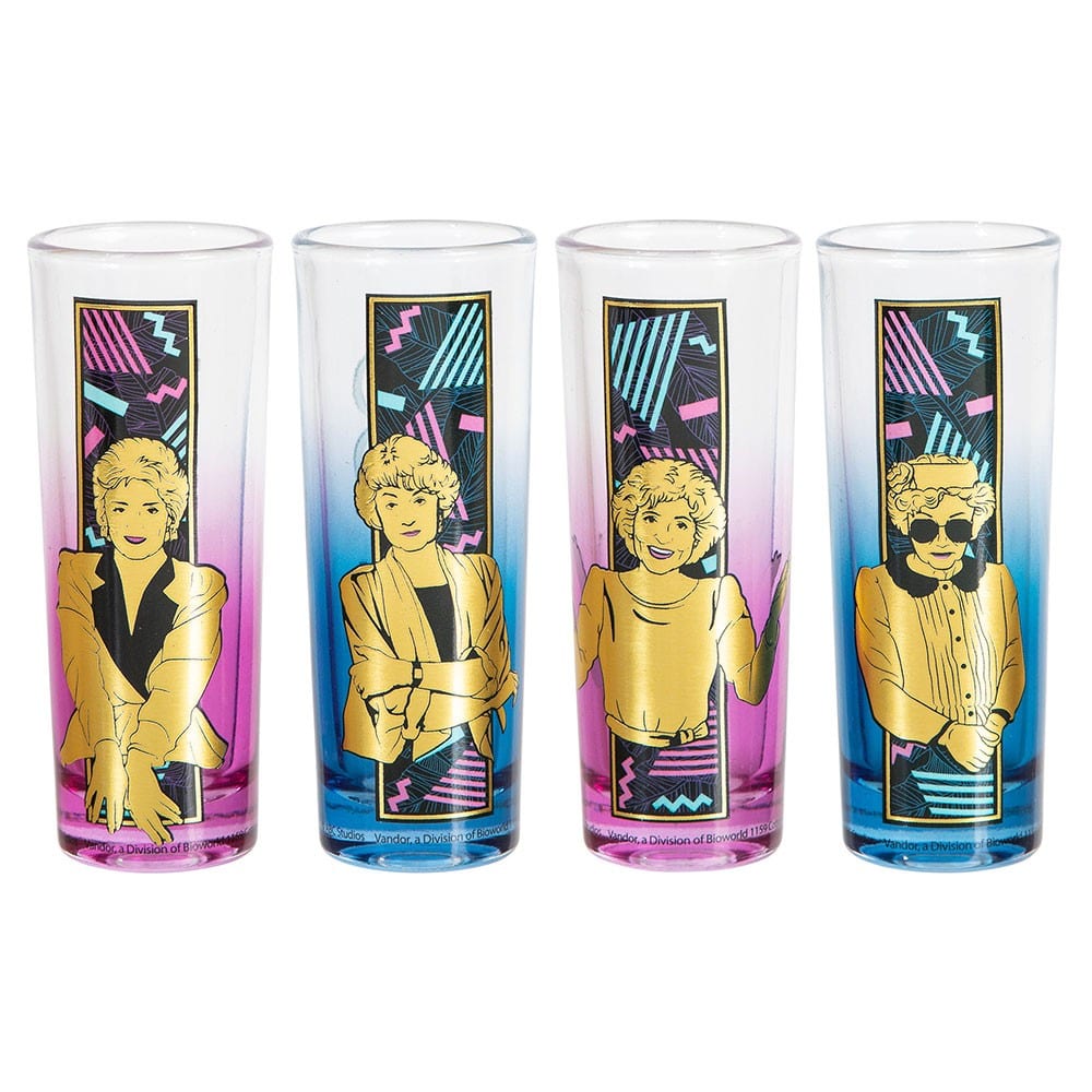 The Golden Girls - 2 oz. Tall Shooter Glasses - Set of 4