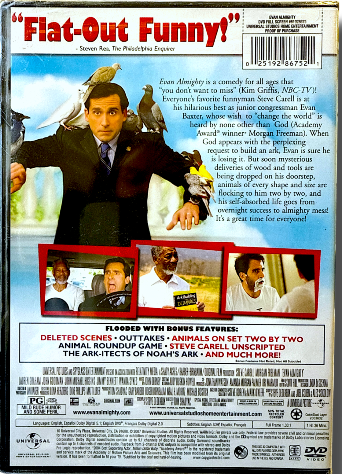 ๐ ๏ธ Evan Almighty โ Full Screen Edition (DVD)