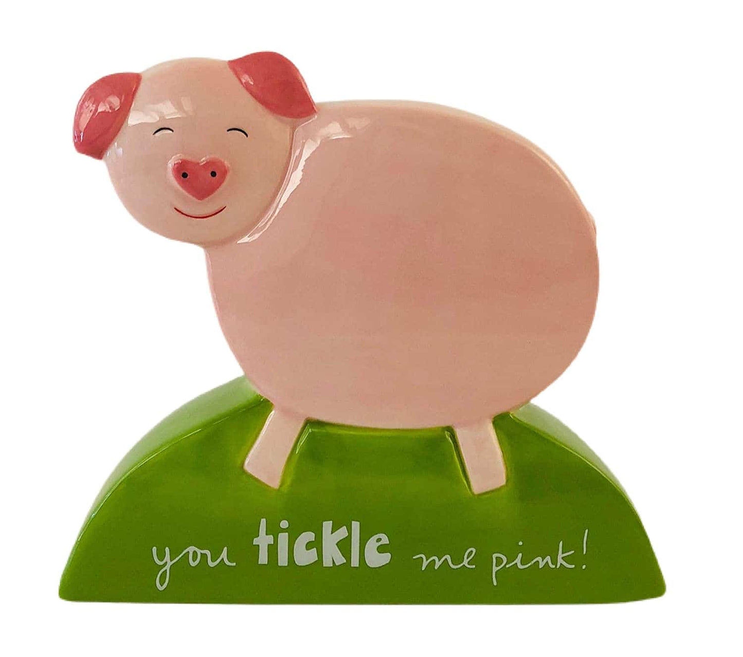 Tickle Me Pink! - Earthenware Pig Bank