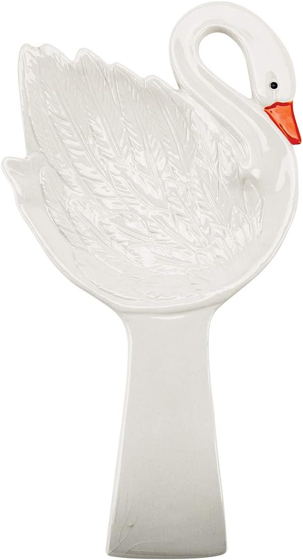 White Swan - Earthenware Spoon Rest Boston Warehouse