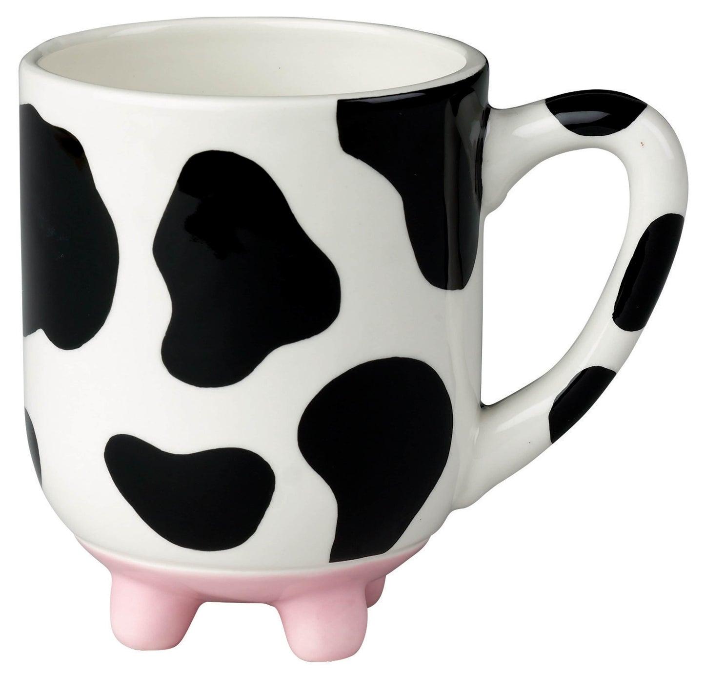 Udderly Cow - 20 Oz Ceramic Mug with Non-Skid Silicone Feet