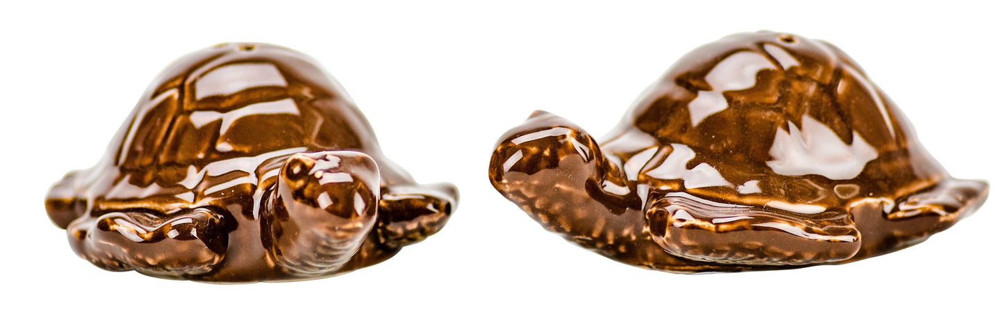 Tortoise Ceramic Salt & Pepper Set