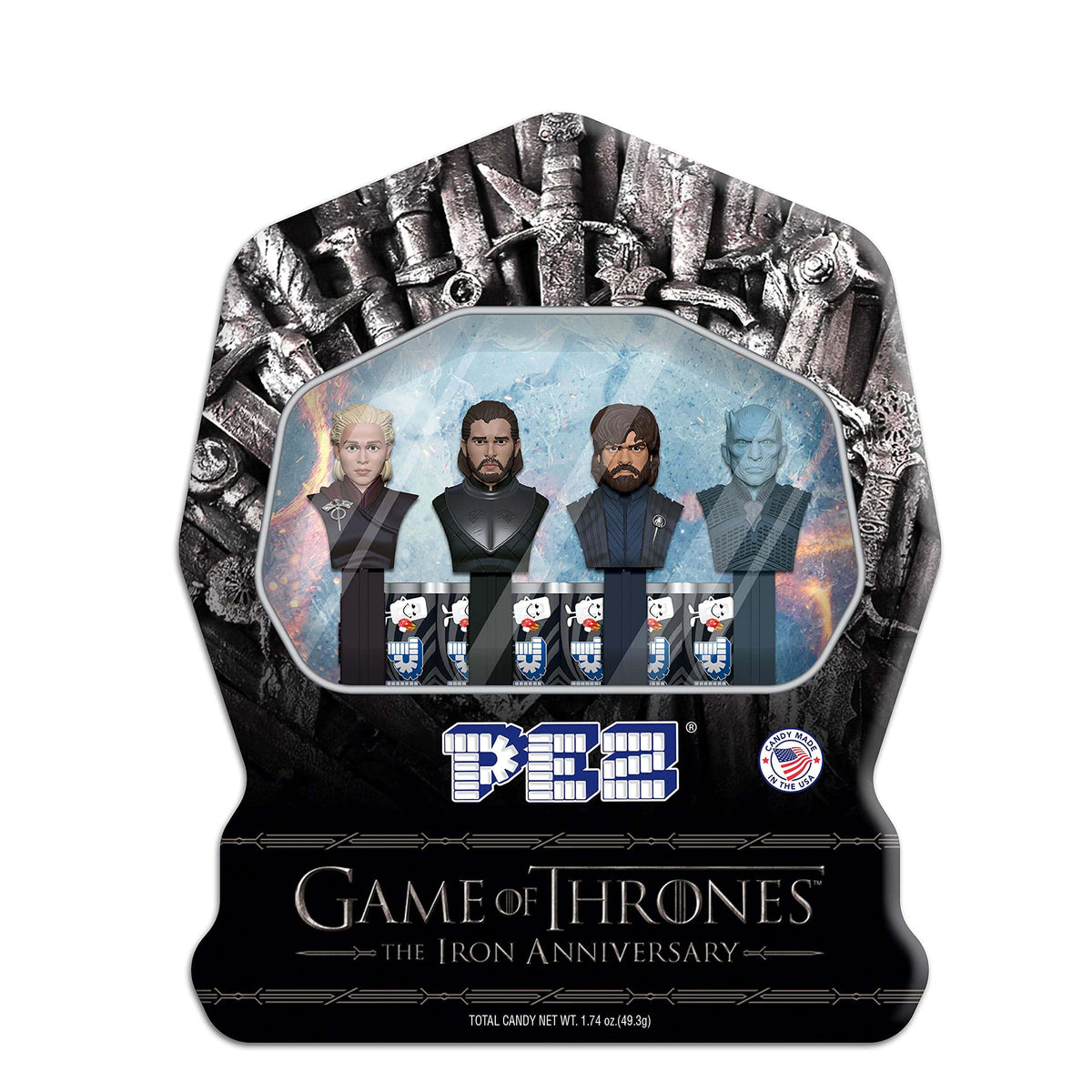 Game Of Thrones - The Iron Anniversary Gift Set (4 Dispensers & 6 Dragon Fruit Flavored Refills)