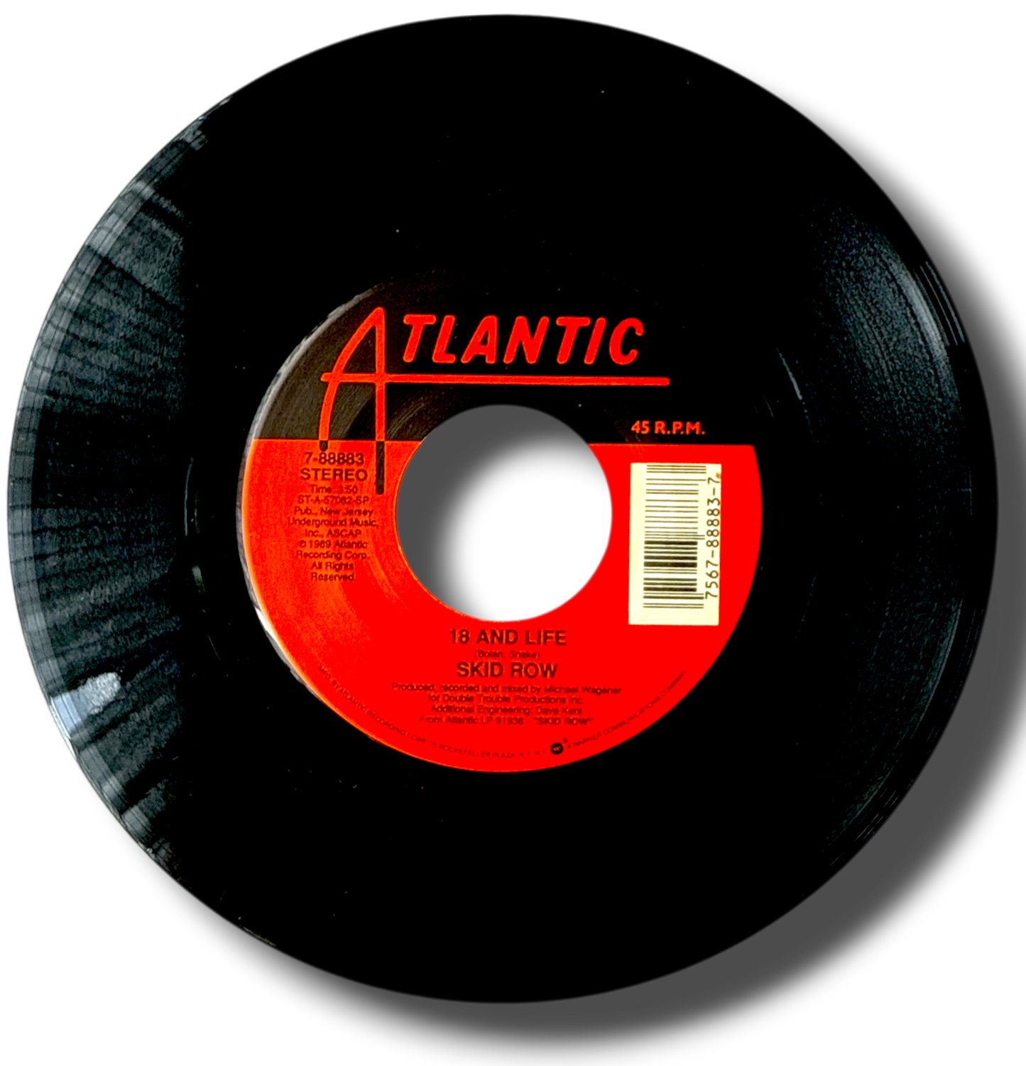 Skid Row -18 And Life / Midnight/Tornado 7" 45 rpm New & Mint