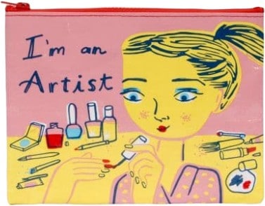 I'm An Artist - Tyvek Zipper Pouch 7.25"h x 9.5"w.