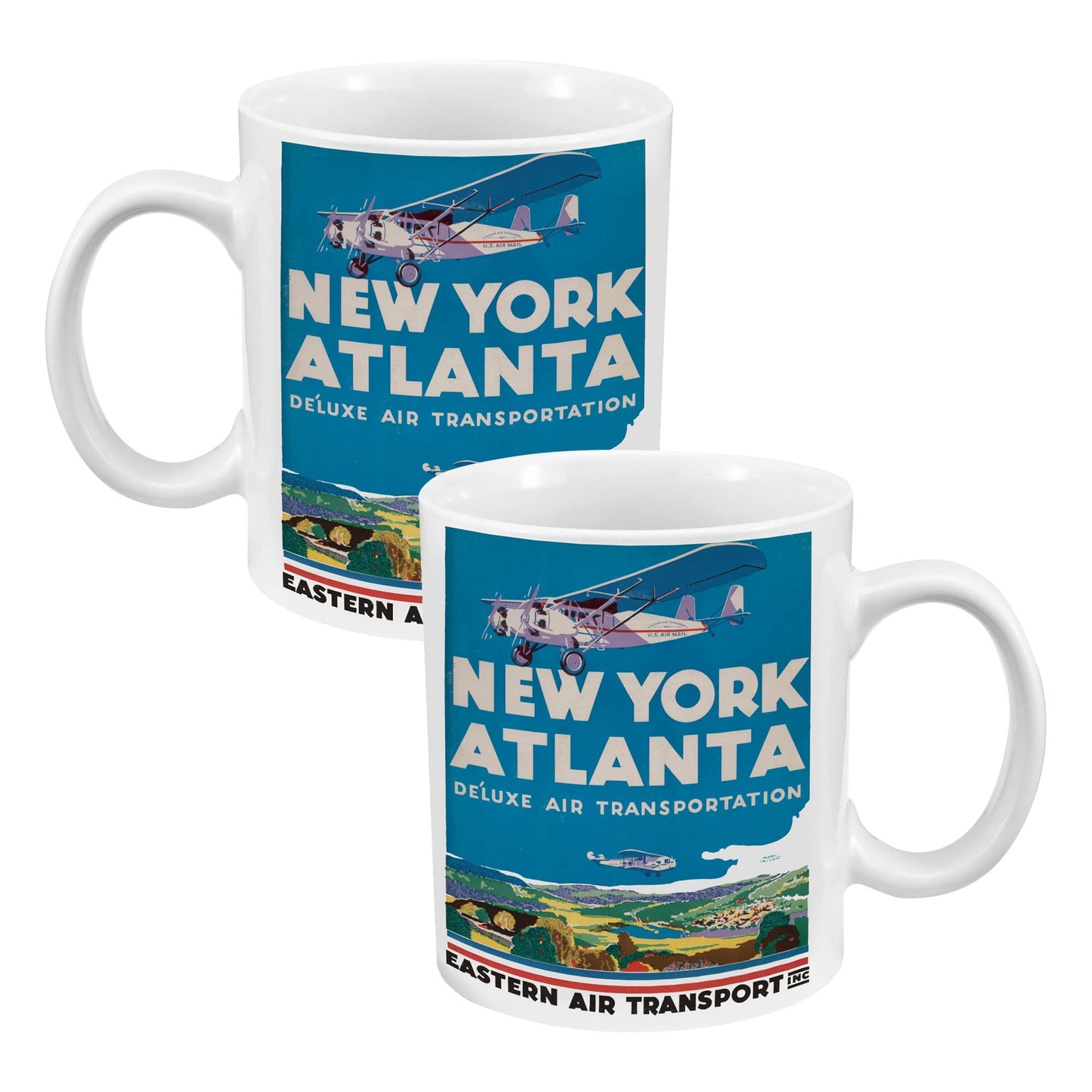 Smithsonian - New York-Atlanta Vintage Poster Mug