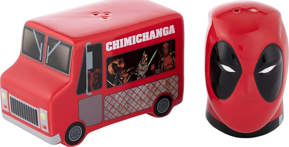 Marvel - Deadpool and Food Truck - Sculpted Ceramic Salt & Pepper Set