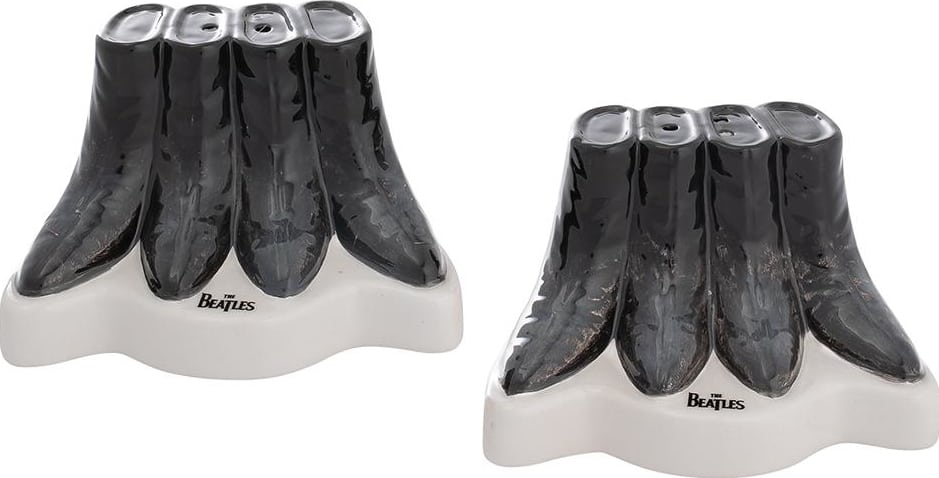 The Beatles - Boots Sculpted Salt & Pepper Set Ceramic (New & Boxed)