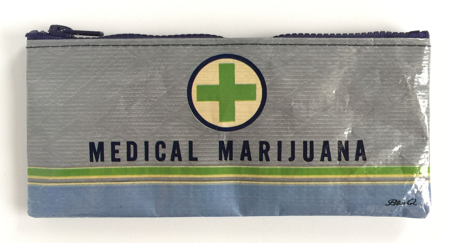 Medical Marijuana Tyvek Zipper Pouch New With Tags 4.5" x 8.5"