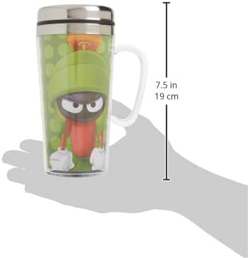 Marvin the Martian Coffee Cup Insulated Travel Mug (14 oz, Green) Spoontiques