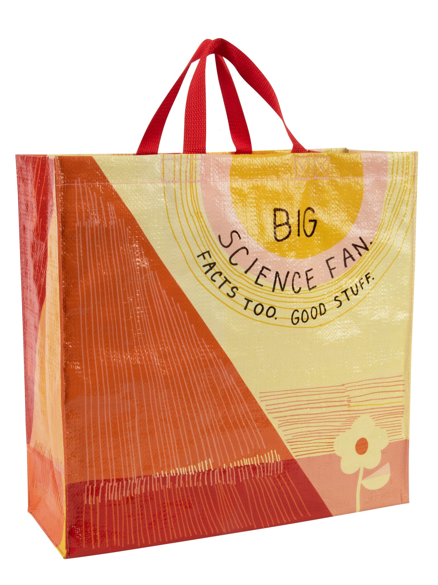 Big Science Fan - Shopper Tote - 15"h x 16"w x 6"d - Made From 95% Post Consumer Material