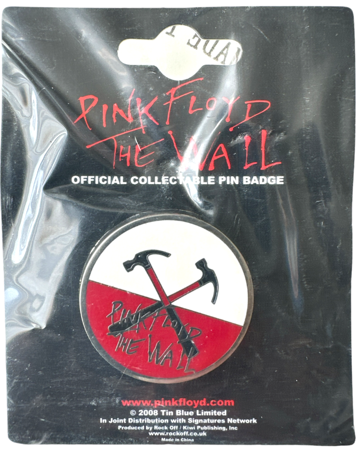 Pink Floyd - The Wall Metal Pin - Eat Head Logo