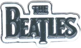 The Beatles - Drop T Logo: Black Medium Metal/Enamel Pin Badge