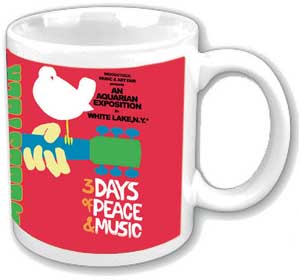 Woodstock Poster Mug 11 oz Ceramic Boxed Official 1969 Festival Art Dishwasher Safe