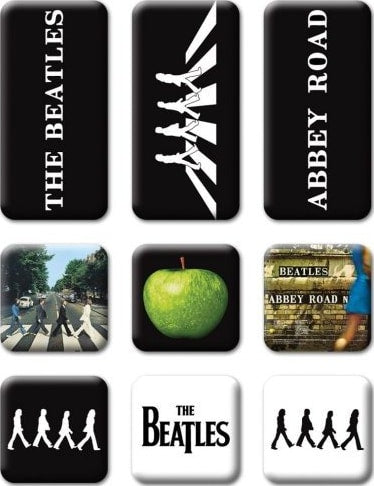 The Beatles - 9 Piece Abbey Road Magnet Set