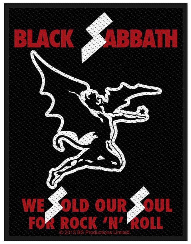 Back Sabbath - Patch We Sold Our Souls For Rock N" Roll (New & Sealed)