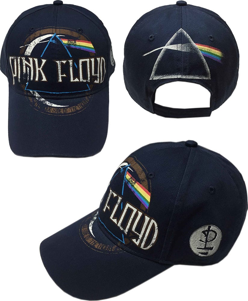 Pink Floyd - Dark Side of the Moon - Distressed Navy Baseball Cap