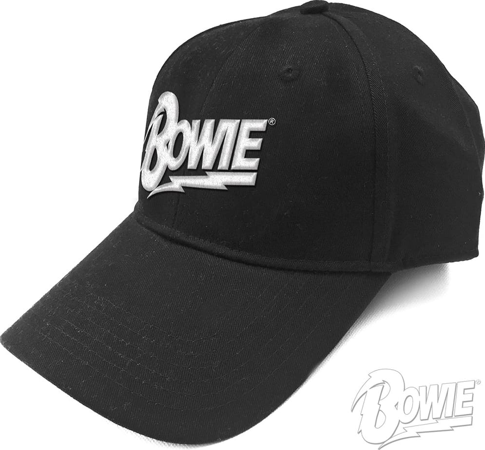 David Bowie - White Flash Logo - Baseball Cap