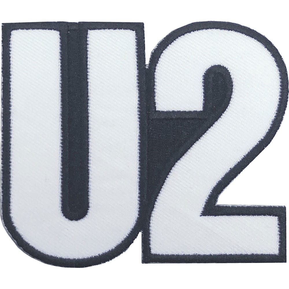 U2 - Logo Patch Woven Iron-On Logo Patch 2.8 X 2.5"