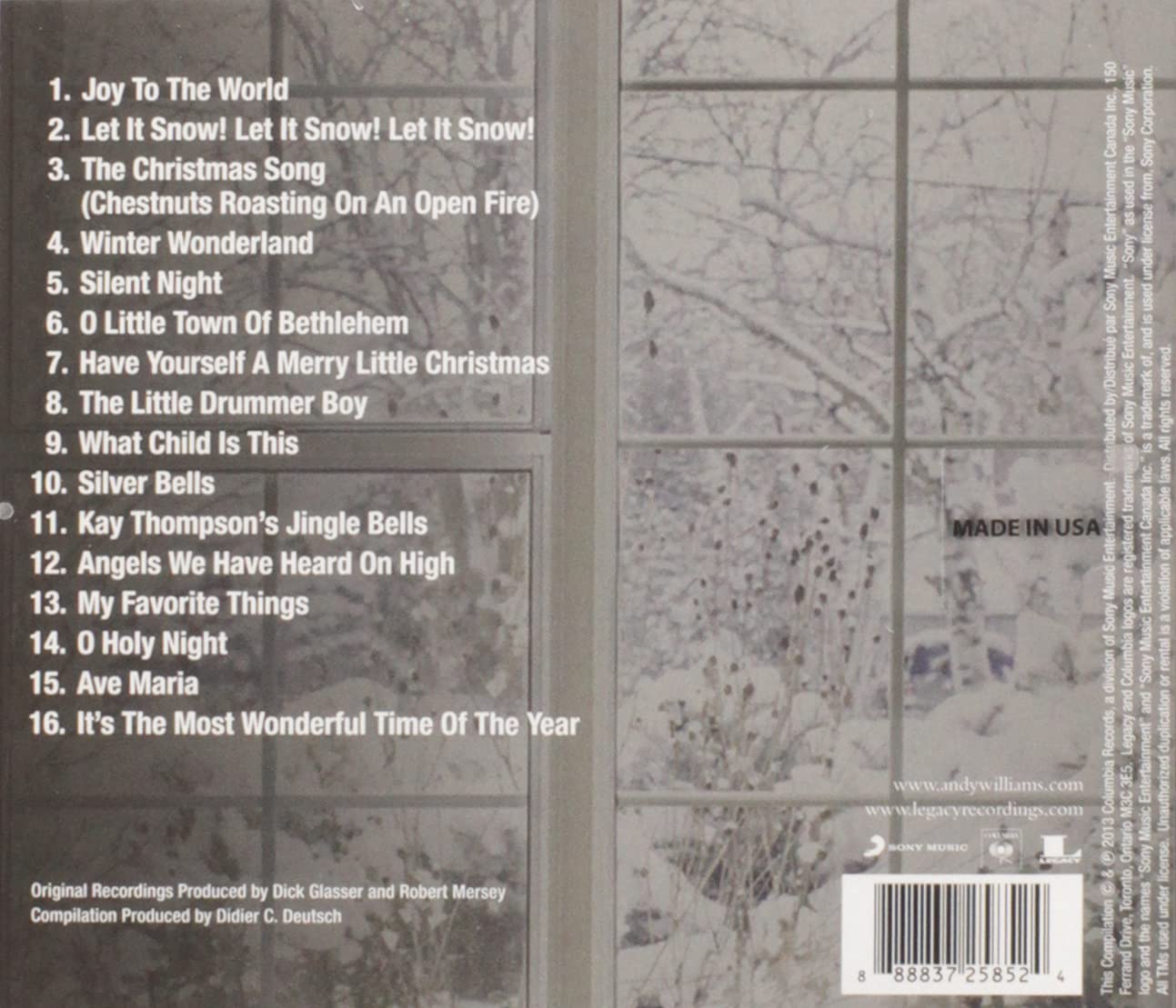 Andy Williams – The Classic Christmas Album (Import, Audio CD)