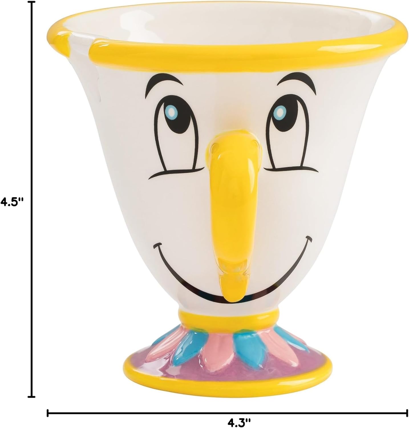 Chip -Disney Beauty and The Beast Chip Replica Sculpted Ceramic Tea Cup in box