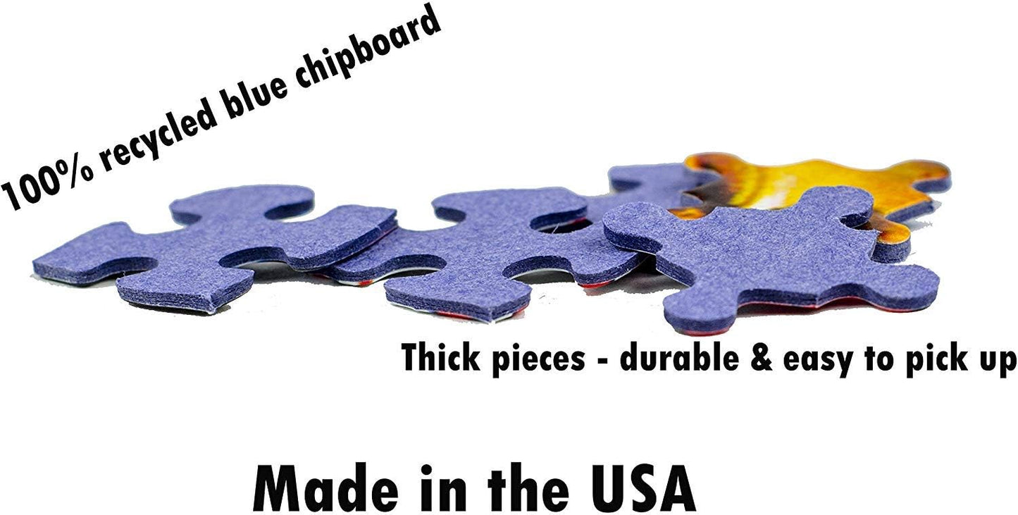 Ski Posters Puzzle (1000 Pieces) White Mountain Puzzle (NEW)