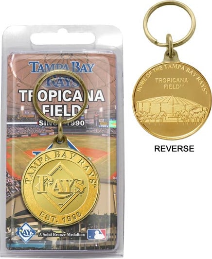 Baseball - Tampa Bay Rays - Bronze Key Chain