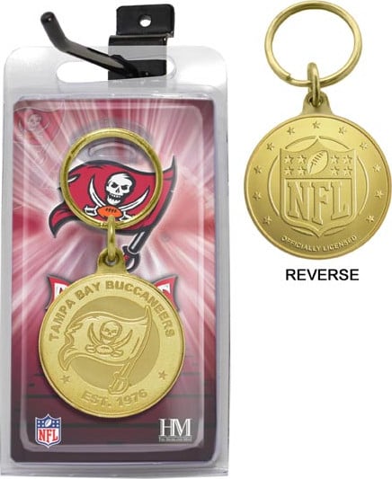 Football - Tampa Bay Buccaneers Bronze Bullion Keychain