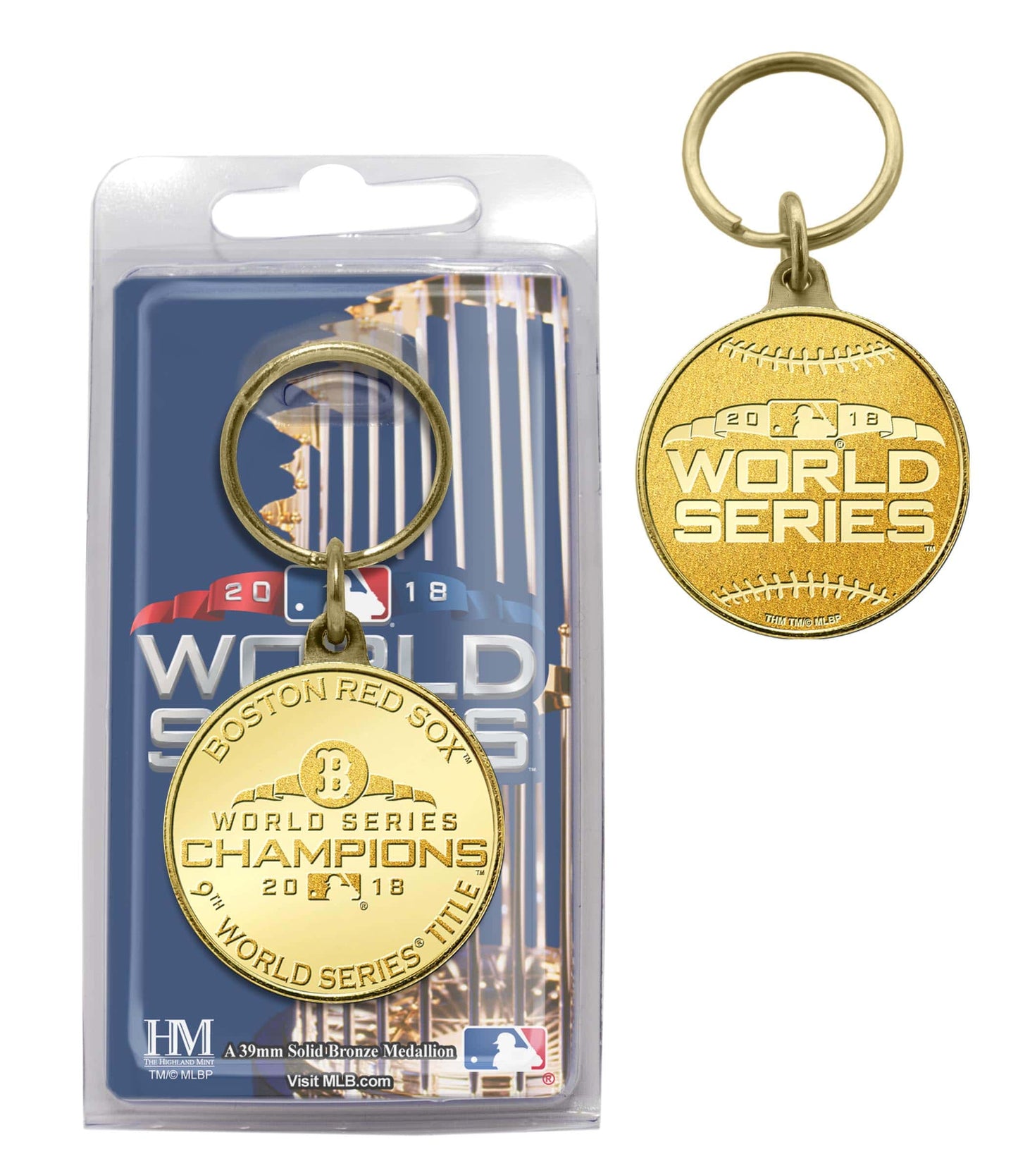 Baseball - MLB - Boston Red Sox 2018 World Series Champions Bronze Coin Keychain