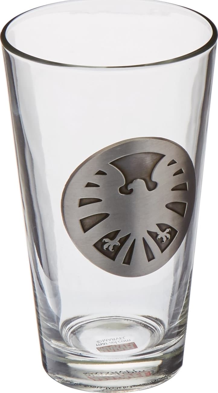 Marvel Colored SHIELD Logo Pint Glass