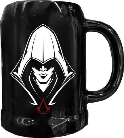 Surreal Assasin's Creed Hood Ceramic Beer Stein