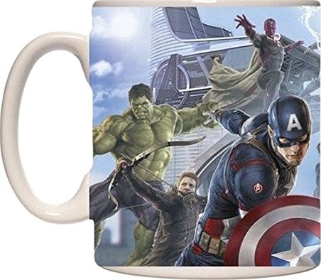 Avengers Marvel Comics Age of Ultron Avengers in Action Ceramic Embossed Coffee Tea Mug - 22 OZ