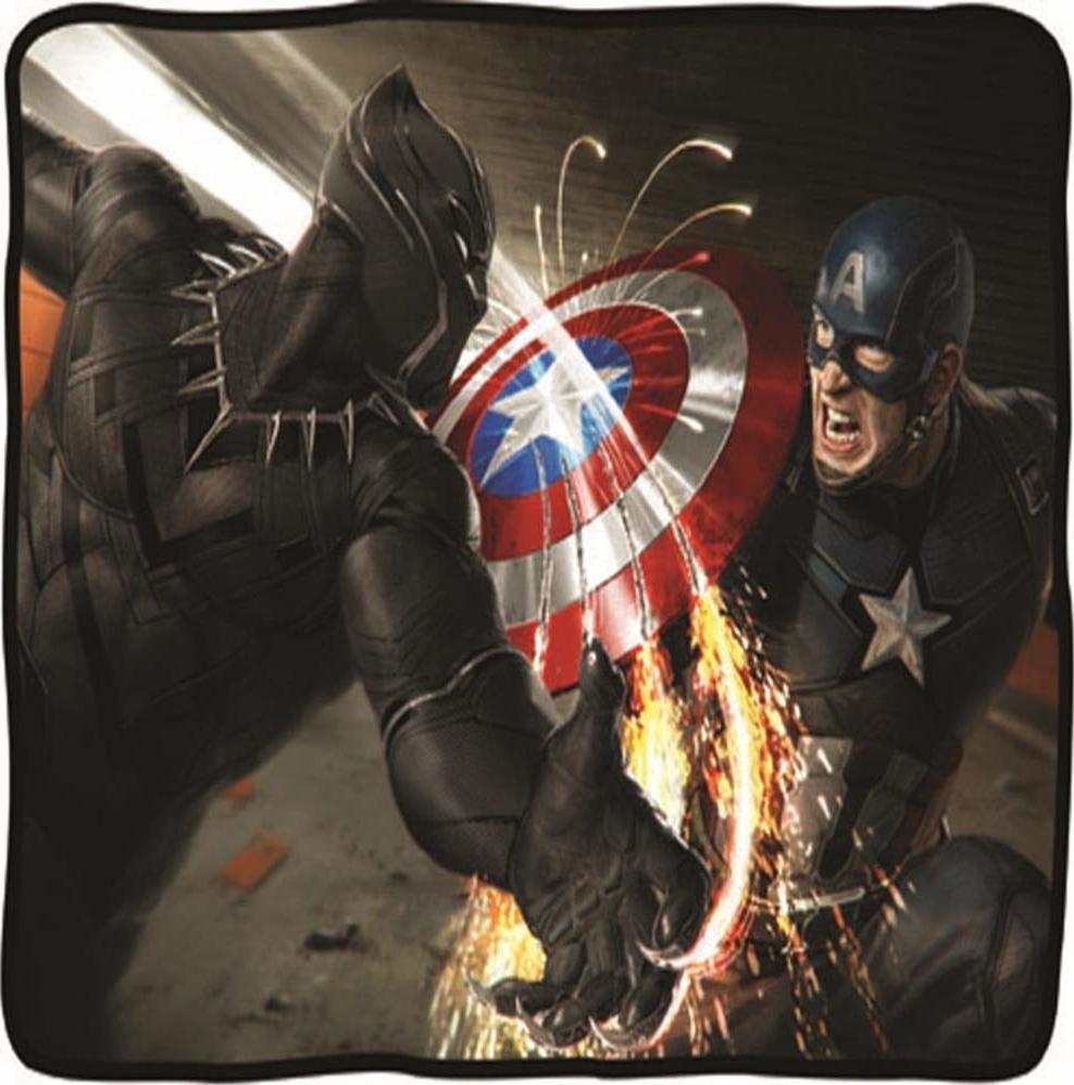 Marvel Comics - Captain America &b Black Panther - Civil War Fleece Blanket