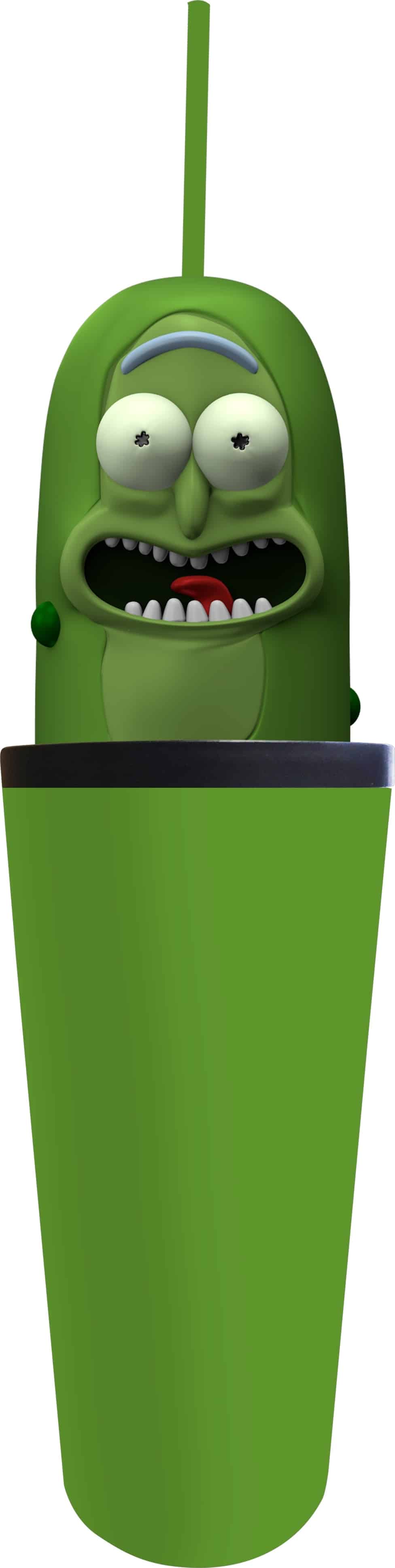 Rick & Morty - Pickle Rick Molded Carnival Cup with Straw