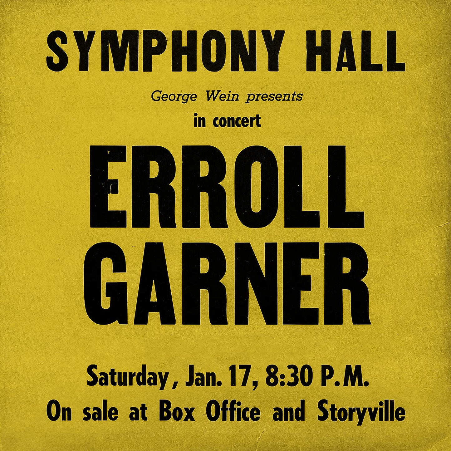 Erroll Garner Symphony Hall Concert