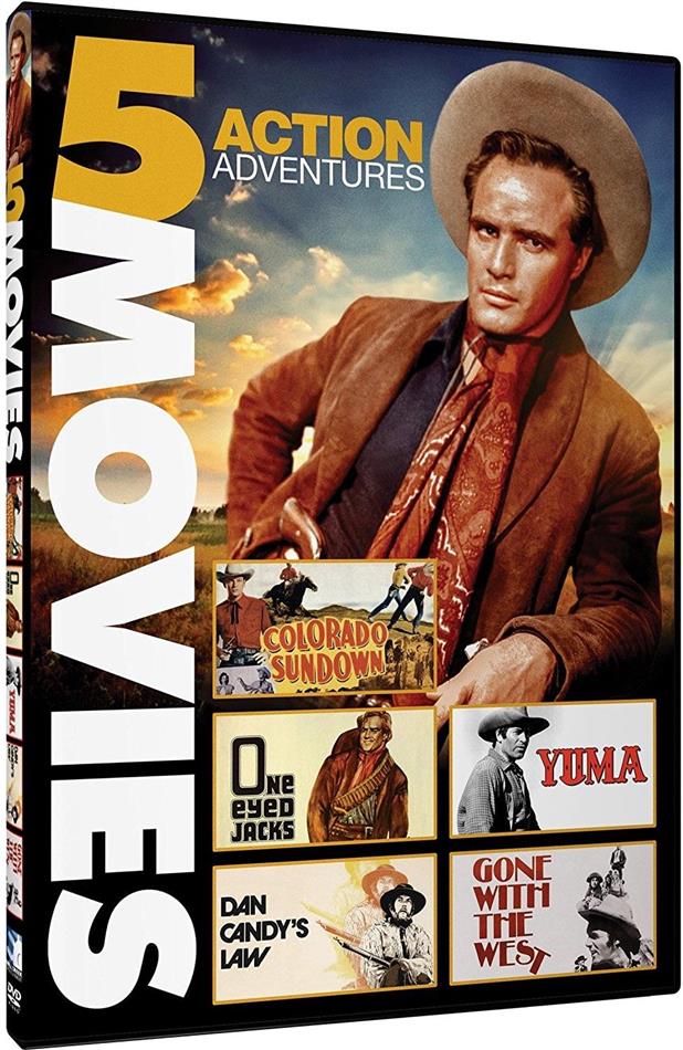 5 Movies - Action Adventures (Colorado Sundown / One Eyed Jacks / Yuma / Dan Candy's Law / Gone with the West)