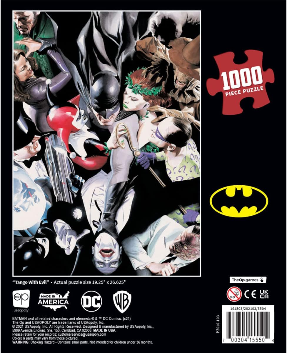 Batman Tango with Evil 1000-Piece Jigsaw Puzzle Alex Ross DC NEW