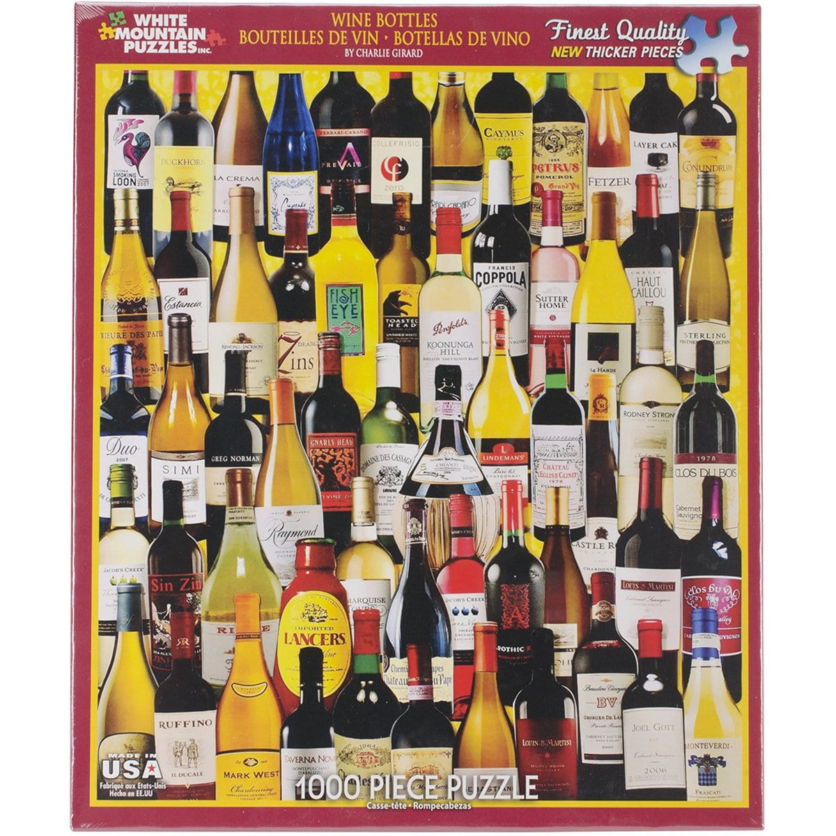 Classic Wine Bottles Puzzle (1000 Pieces)