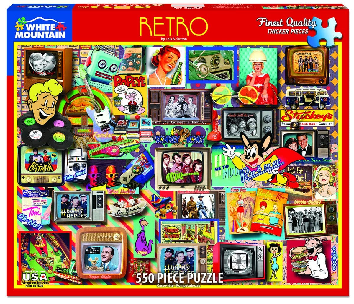 Retro Puzzle (550 Pieces) White Mount Puzzle Co. (NEW)