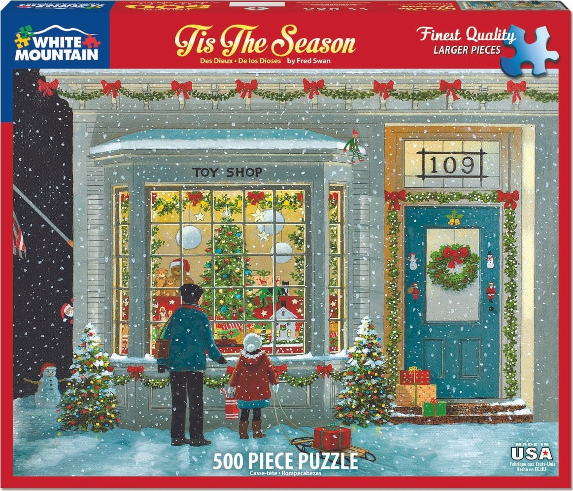 'Tis the Season Puzzle (550 Piece) Christmas Puzzle (New & Sealed)