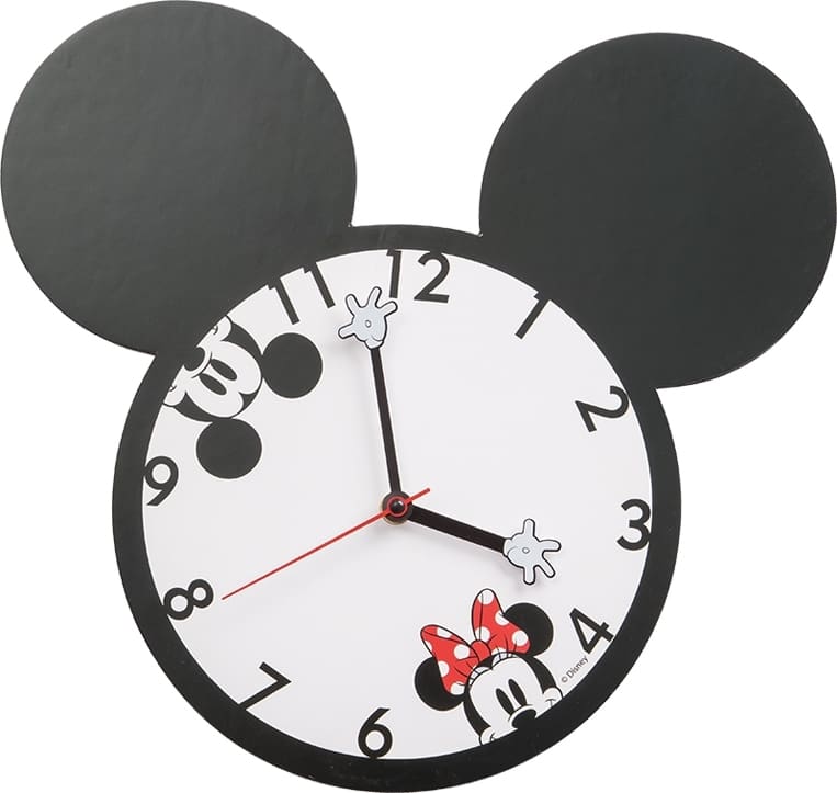 Disney - Mickey & Minnie Mouse - Shaped Deco Wall Clock