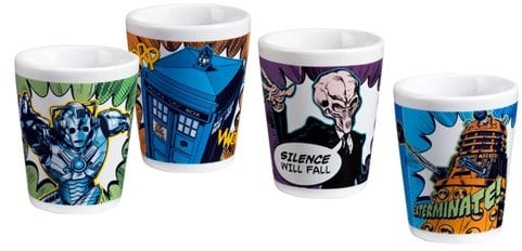 Doctor Who - 4-Piece Ceramic Mini Glasses
