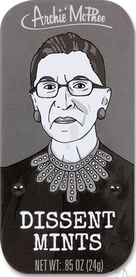 Ruth Bader Ginsburg Dissent Mints Tin – Archie McPhee RBG Feminist Gift New