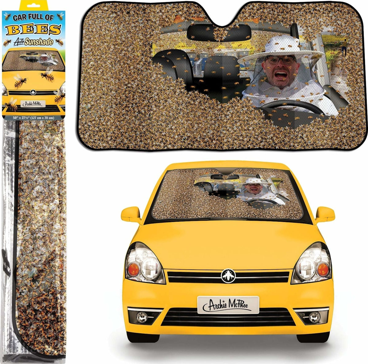 Bees - Car Full of Bees Auto Sunshade