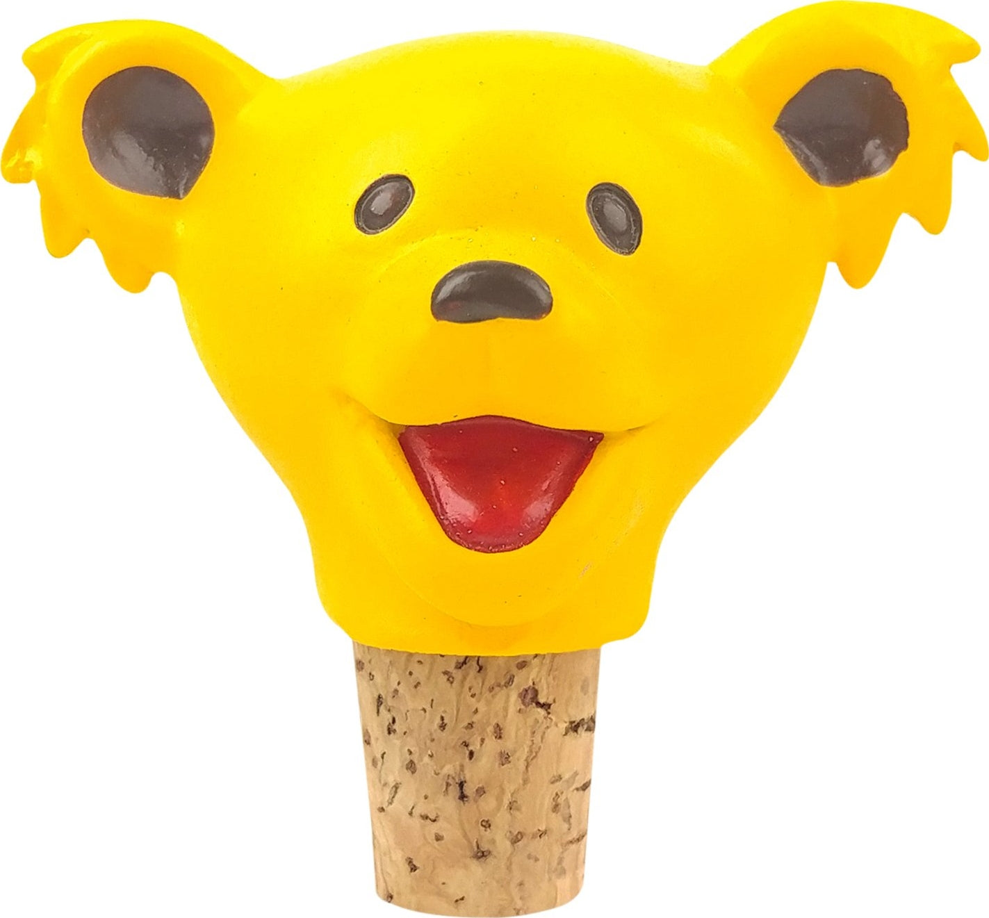 Grateful Dead - Dancing Bear - Bottle Stopper - Yellow (Head)