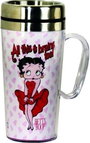Betty Boop - Brains Too Travel Mug