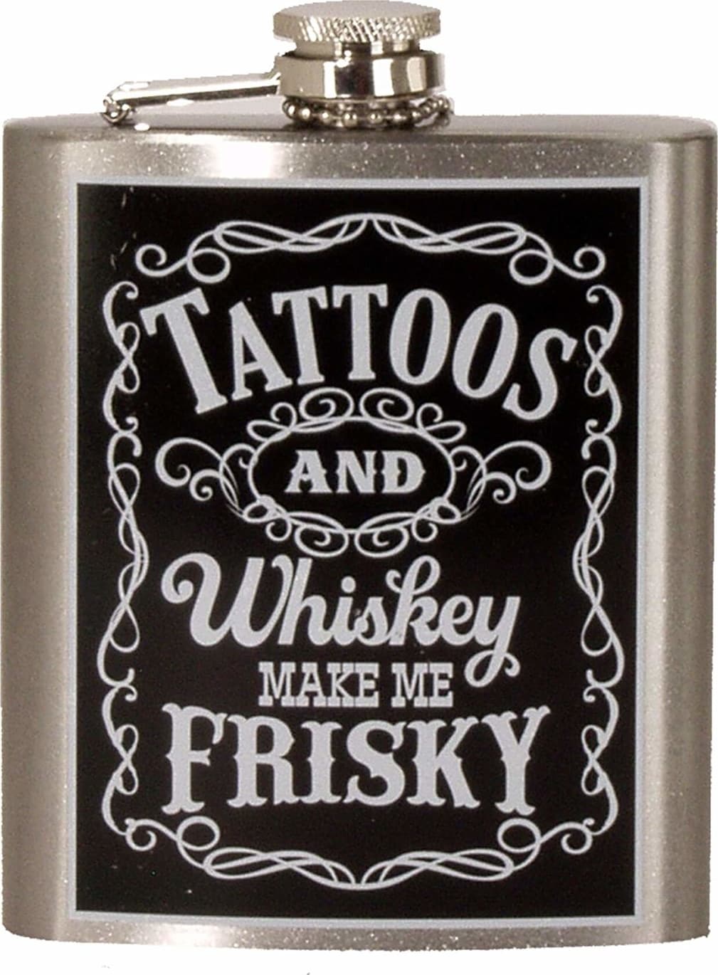Tattoos & Whiskey - Stainless Steel Flask