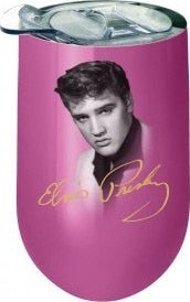 Elvis Presley - Pink Moonglow Wine Tumbler