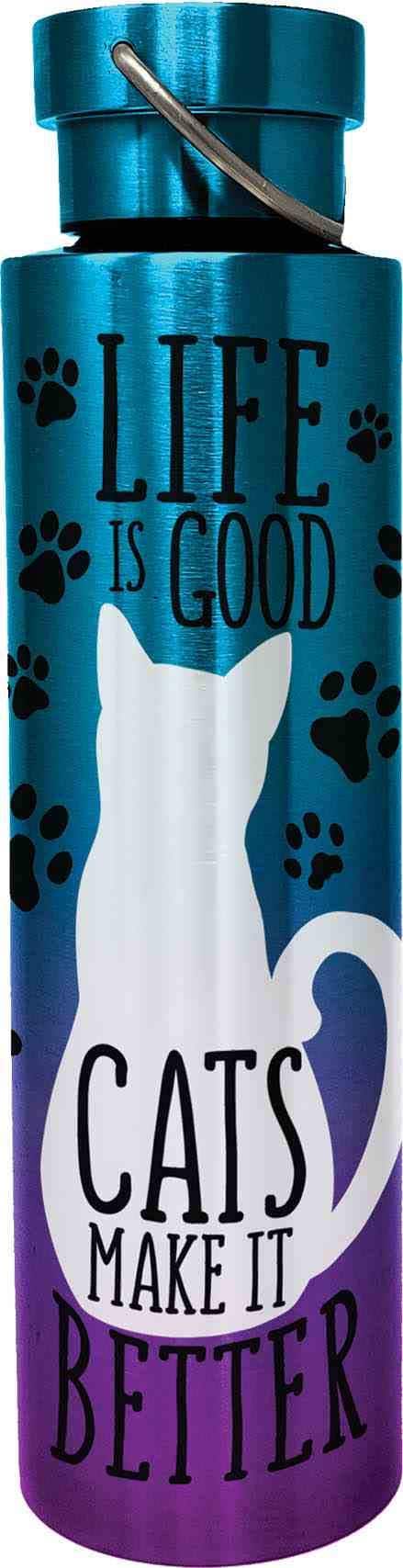Cats Make It Better - Stainless Steel 24 oz. Bottle (Multicolored)