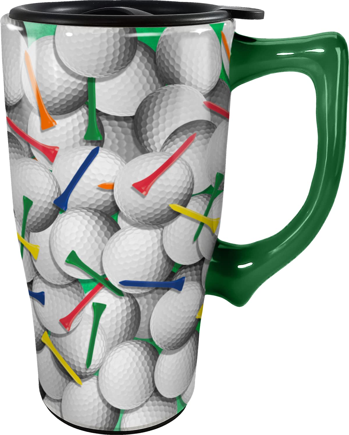 Golf - 18 oz. Ceramic Travel Mug